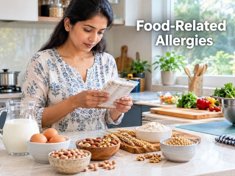 Food-related allergy awareness with ingredient-focused food choices and dietary options by SaleManch