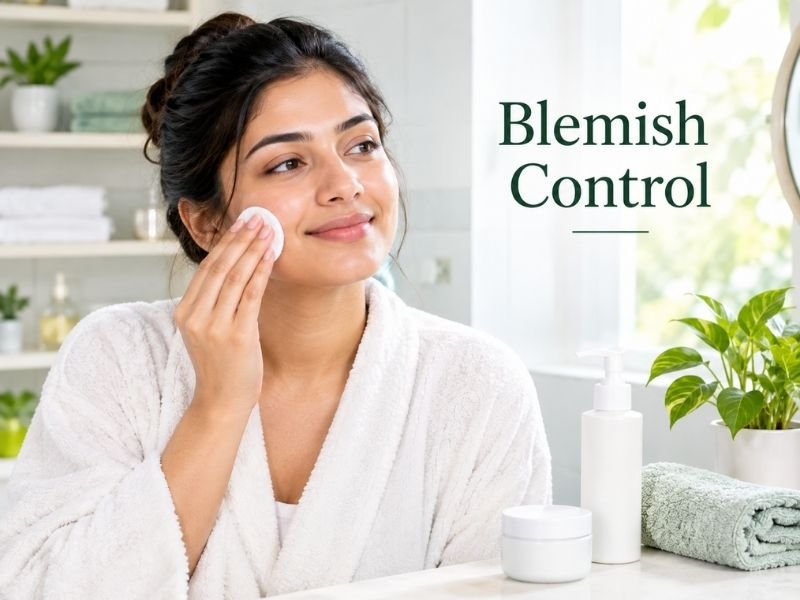 Skincare products for blemish-prone skin routines by SaleManch