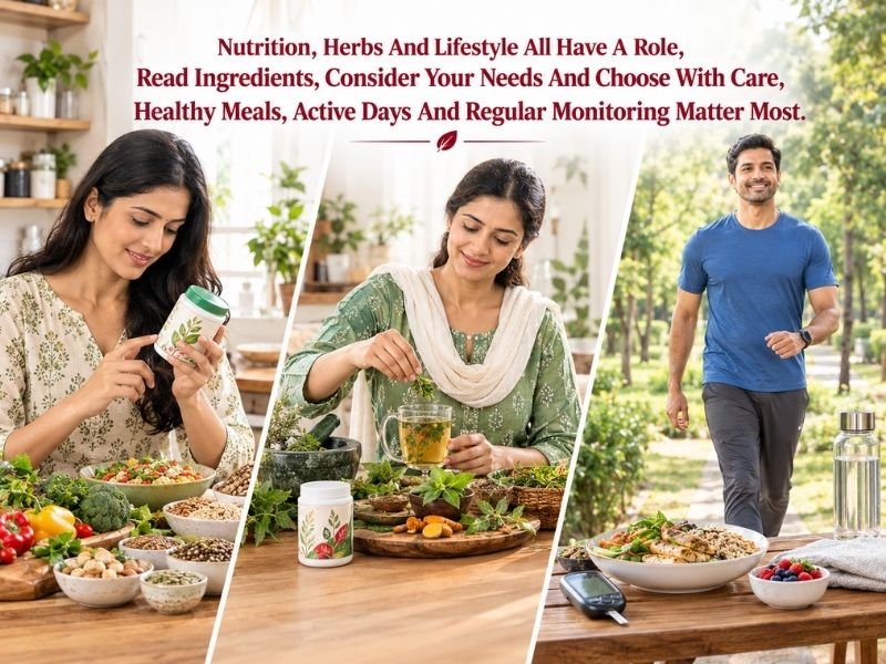 Blood sugar support products and wellness approaches in different types and formats by SaleManch