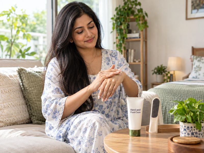 Hand creams and foot-care products for complete body care routines by SaleManch