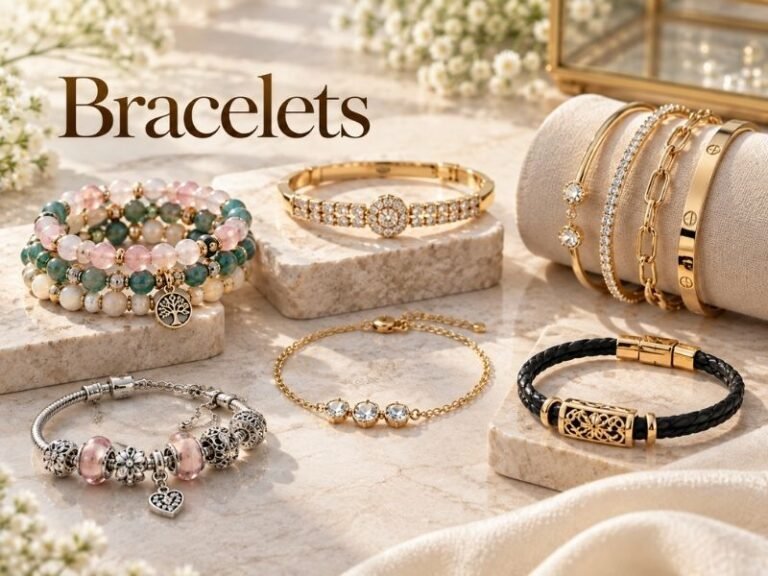 Beaded and metal bracelets in different everyday styles by SaleManch