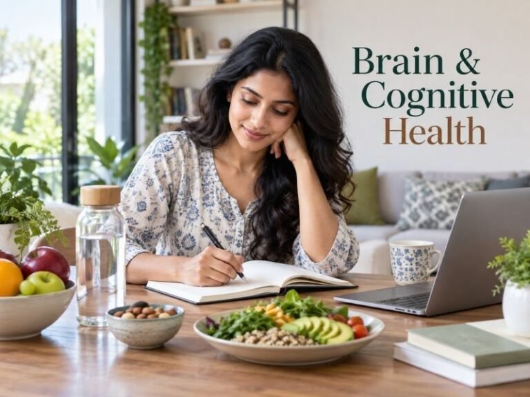 Nutritious foods representing everyday brain wellness choices by SaleManch