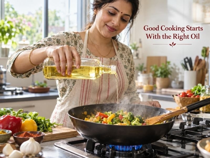 Cooking oils in different varieties for everyday food preparation by SaleManch