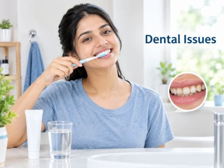 Everyday oral care products including toothbrush and toothpaste by SaleManch