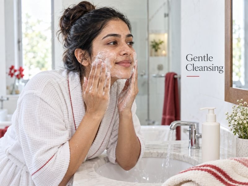 Gentle facial cleansers for dry and sensitive skincare routines by SaleManch