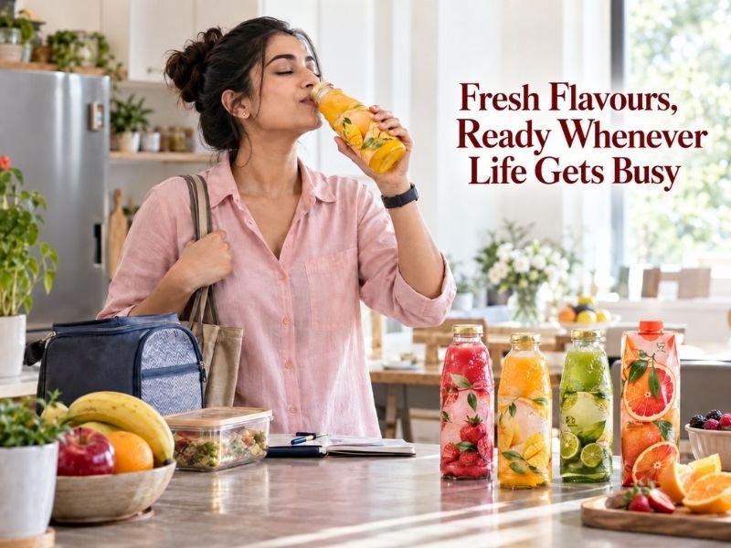 Ready-to-drink fruit juices and fruit beverages in different flavours by SaleManch