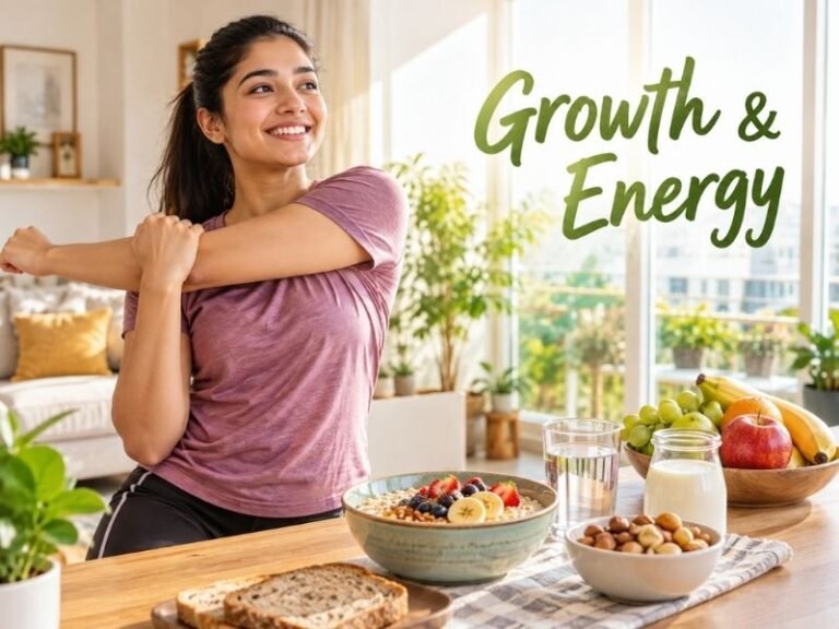 Nutritious everyday foods representing growth and energy choices by SaleManch