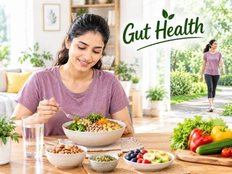Everyday food choices representing balanced digestive routines by SaleManch