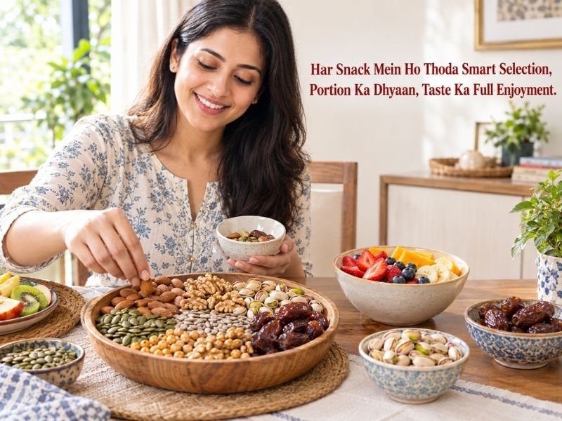 Nutritious snack options with nuts, seeds, fruits and whole-food ingredients by SaleManch