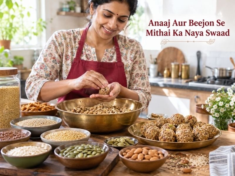 Traditional Indian sweets made with grains and seeds by SaleManch