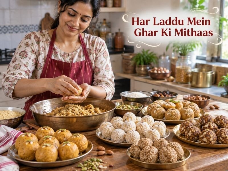 Traditional Indian laddus with different ingredients and regional flavours by SaleManch