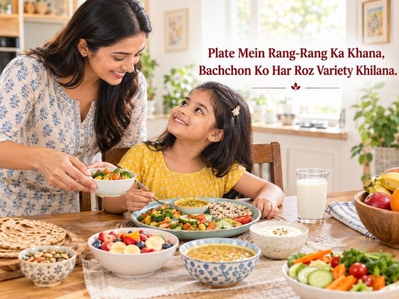 Balanced everyday nutrition products and food choices for children by SaleManch
