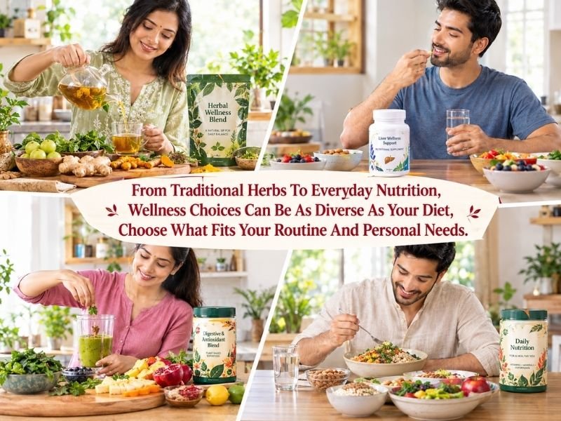 Liver health products in different varieties and nutritional wellness choices by SaleManch