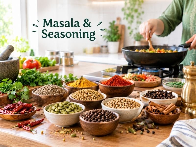 Indian masalas and seasonings in different varieties by SaleManch