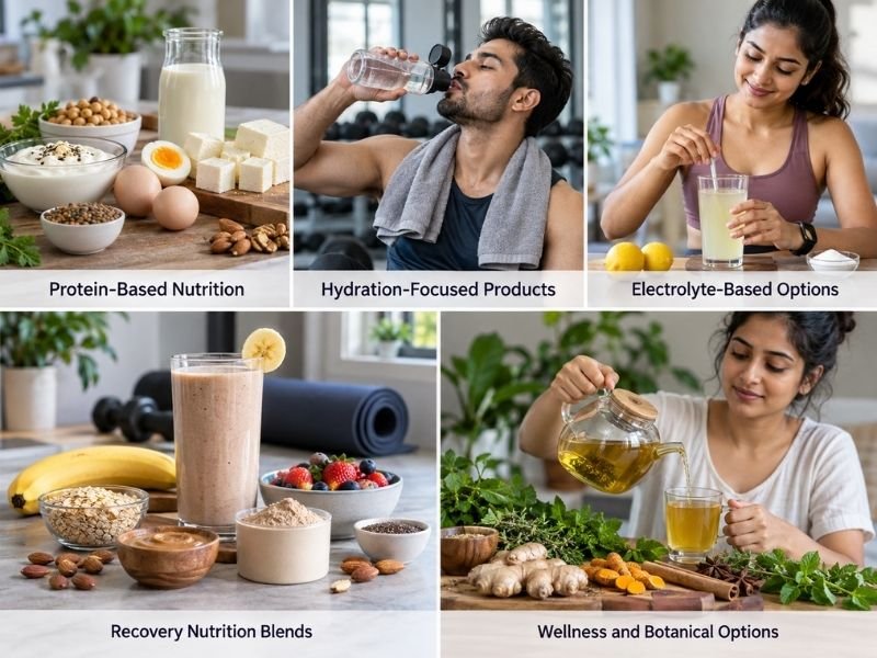 Muscle recovery products in popular varieties for post-workout routines by SaleManch