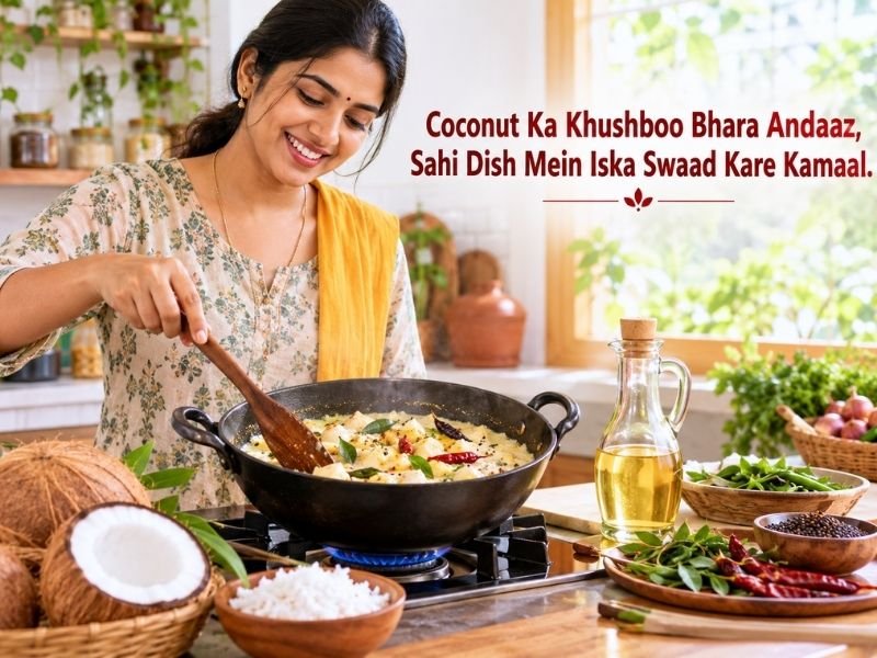Coconut-based oils for cooking and everyday food preparation by SaleManch
