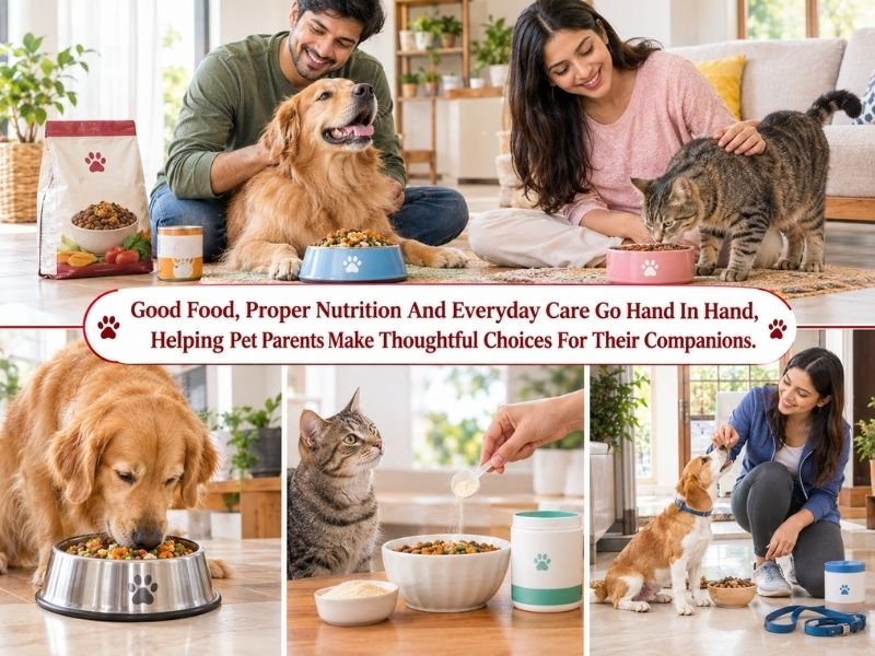 Pet nutrition products in popular varieties and dietary choices for pets by SaleManch