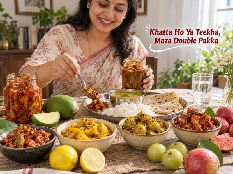 Fruit-based pickles made with traditional spices and flavour combinations by SaleManch