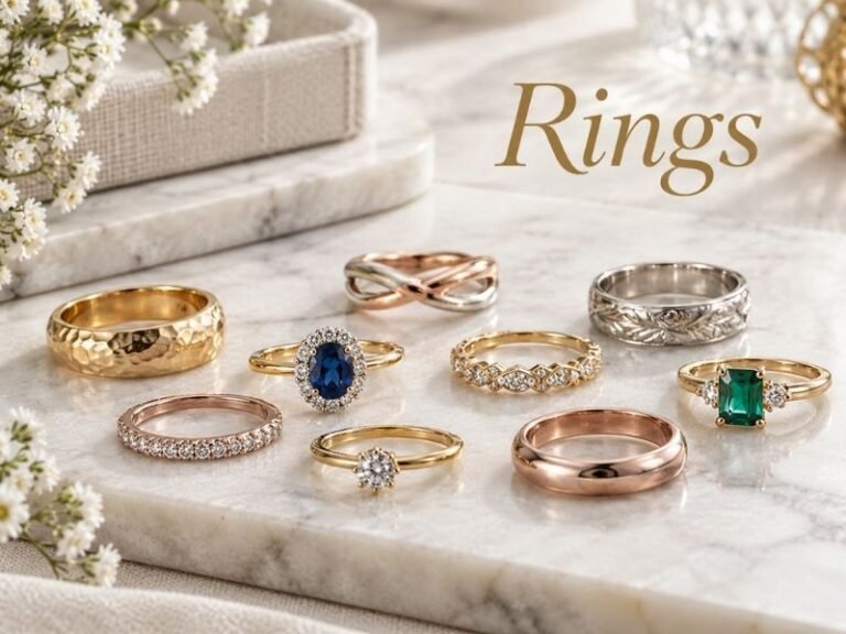 Stylish Indian rings with minimal and decorative designs by SaleManch