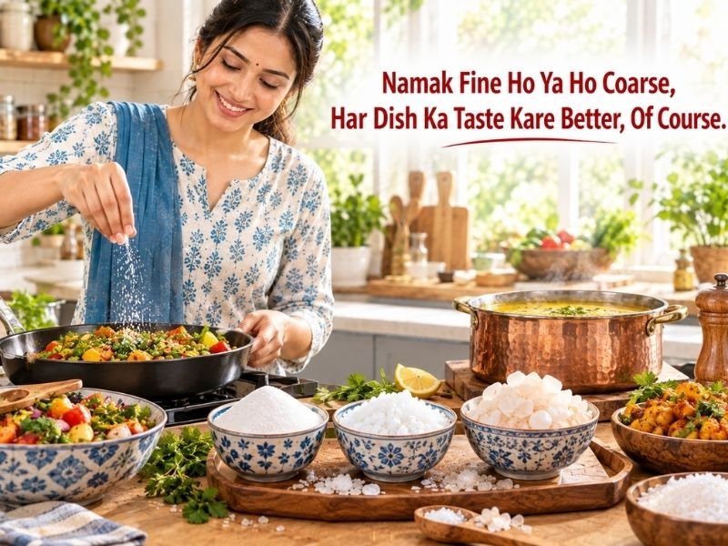 Different forms of salt for everyday cooking and food preparation by SaleManch