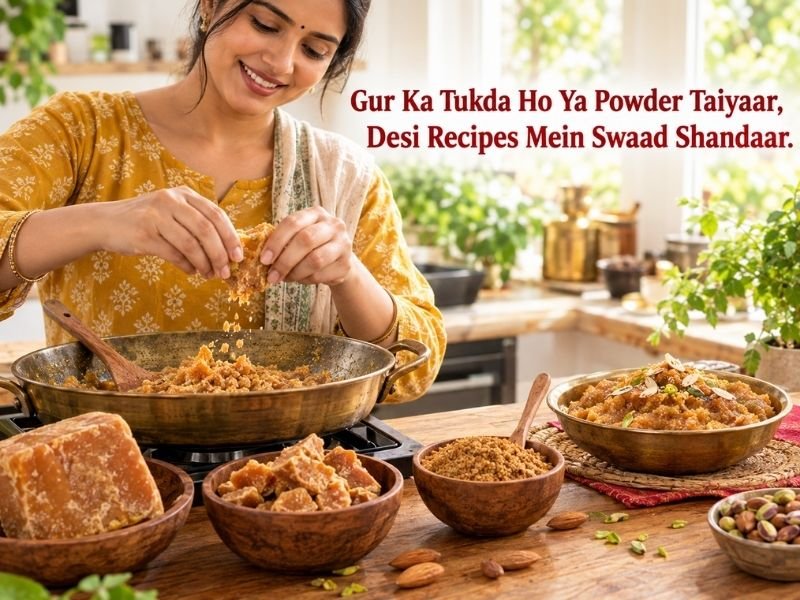 Jaggery used in traditional Indian cooking and sweet recipes by SaleManch