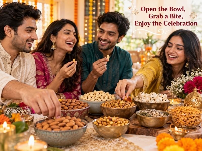 Roasted and ready-to-eat snacks with varied flavours and textures by SaleManch