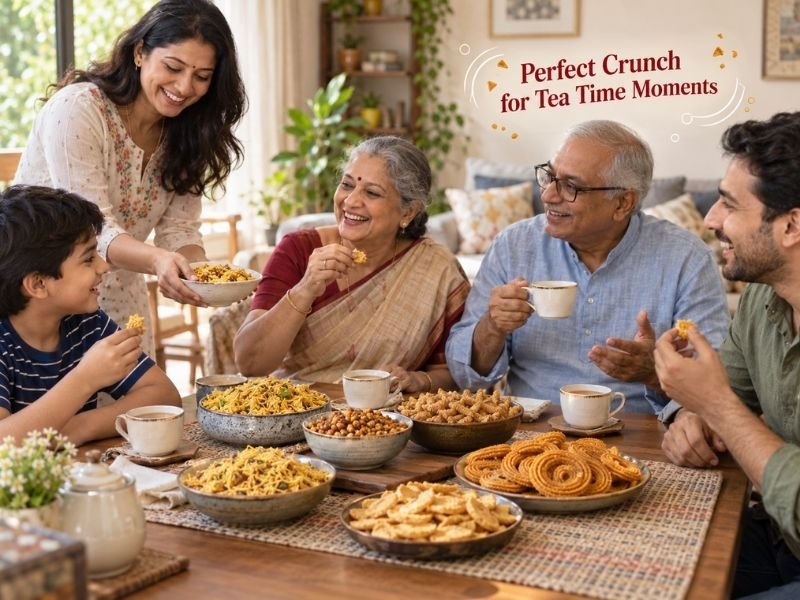 Crunchy and crispy snacks with varied flavours and textures by SaleManch